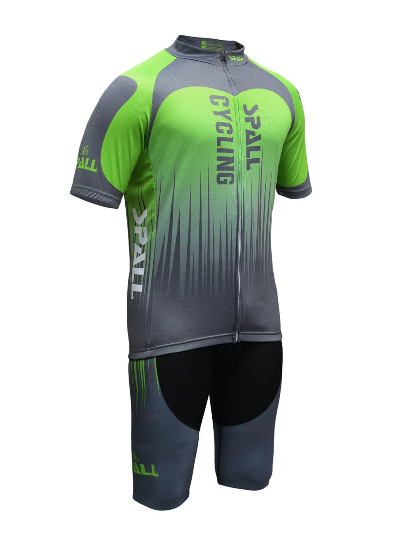 Spall Cycling Suit Front Zipper Bicycle Clothing Suit Perfect For Outdoor Sports Like Road Mountain Biking Exercising Running And Hiking For Men  - Image 2