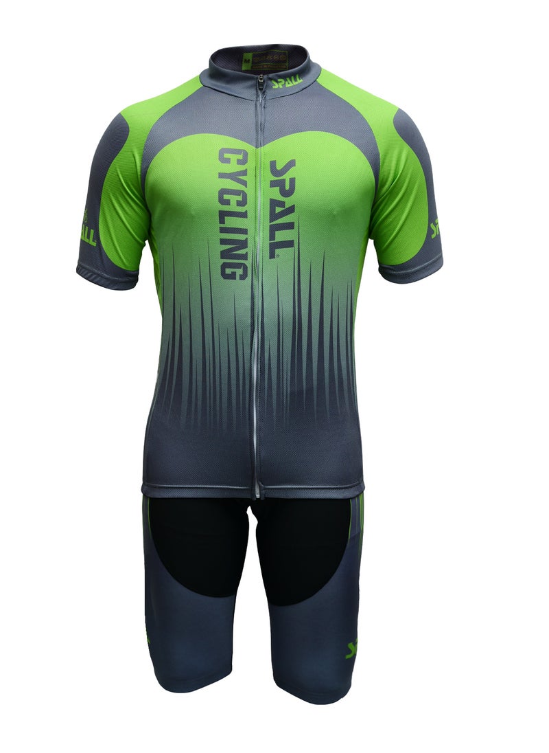 Spall Cycling Suit Front Zipper Bicycle Clothing Suit Perfect For Outdoor Sports Like Road Mountain Biking Exercising Running And Hiking For Men  - Image 1