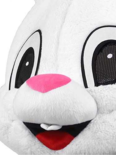SOMSOC 6 Pieces Halloween Rabbit Costume Easter Bunny Costume Set One Piece Suit Waistcoat Bow Tie Shoes Party Favors - Image 3
