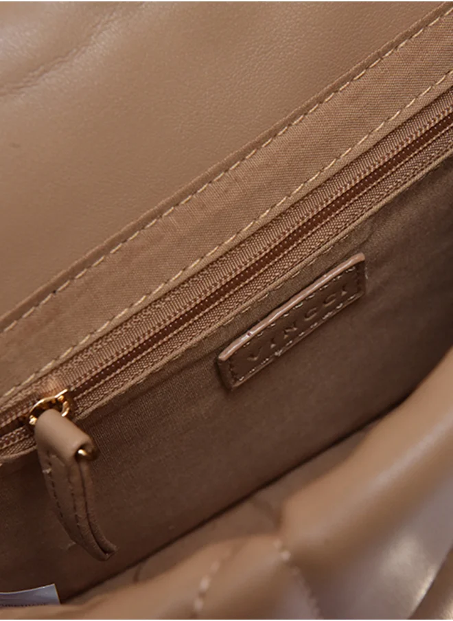 Vincci Quilted Chain Detailed Shoulder Bag
