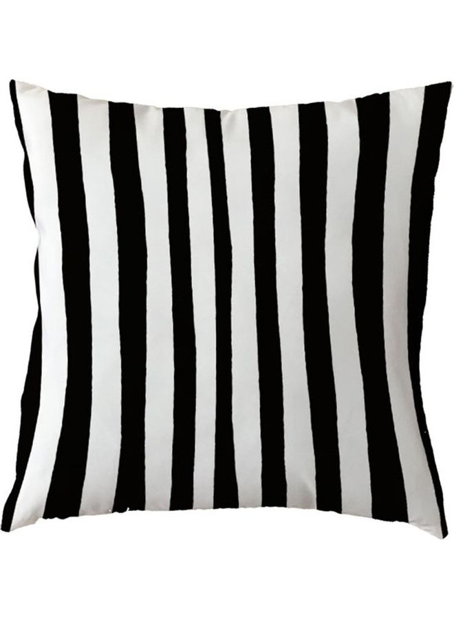 Printed Cushion Cover White/Black 45x45cm