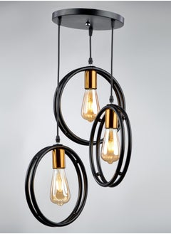 NAGAFA SHOP Modern Ring ceiling lamp Black 3R1027  - Image 2