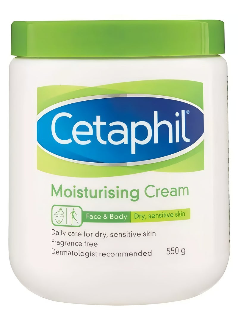 سيتافيل كريم سيتافيل المرطب ٥٥٠ غرام - ترطيب يومي خالٍ من العطور للبشرة الجافة والحساسة | العناية بالوجه والجسم - Image 1