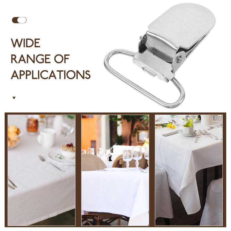 20Pcs White Duckbill Clips Non Slip Bed Sheet Holders Home Bedding Accessories - Image 4