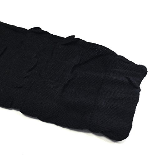 Bowbear Little Girls 3 Pair Layered Ruffles Leg Warmers, White, Black, Pink - Image 3