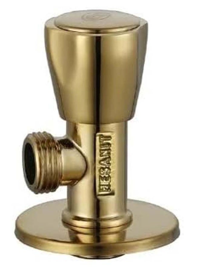 Hesanit Brass Angle Valve Without Compression Nut with Rossette 1/2" 220410710g - Image 1
