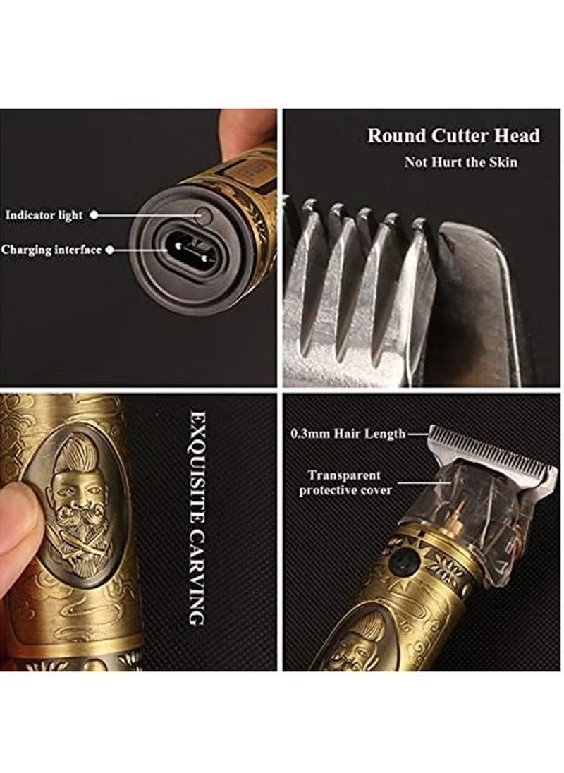 Furtey Professional Clipper Set - 7-in-1 Adjustable Blade Kit for Thick Hair & Beard Grooming, Anti-Rust Stainless Steel(SASO Certified, Ramadan/Eid Gift)  - Image 3