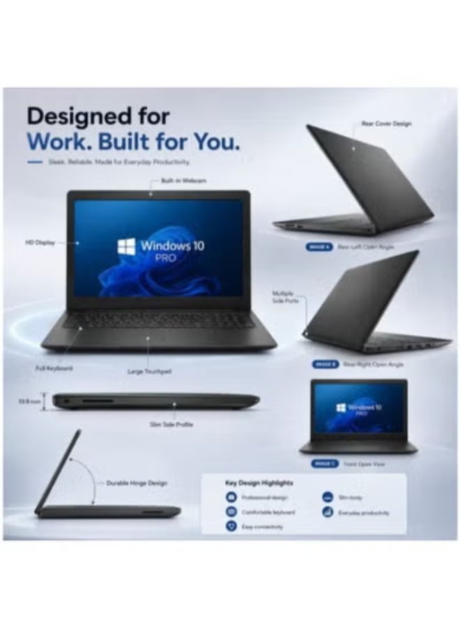 Premium Business Laptop with Intel Core i5 Processor, 8GB RAM, 480GB SSD, Dedicated 2GB Graphics, 15.6-Inch Display Bundle including Free Stand, Mouse, and Carry Bag - Image 1