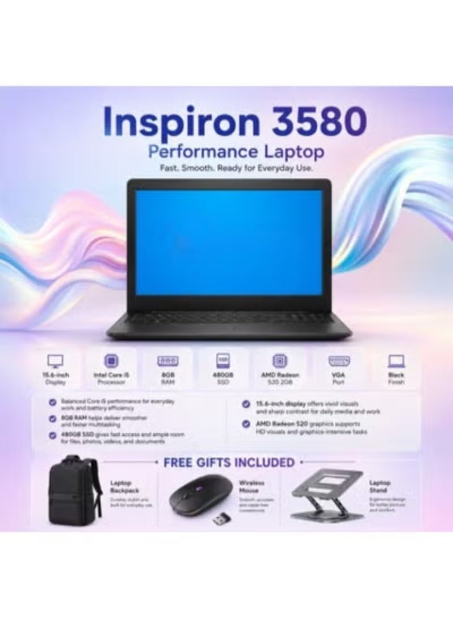 Premium Business Laptop with Intel Core i5 Processor, 8GB RAM, 480GB SSD, Dedicated 2GB Graphics, 15.6-Inch Display Bundle including Free Stand, Mouse, and Carry Bag - Image 2