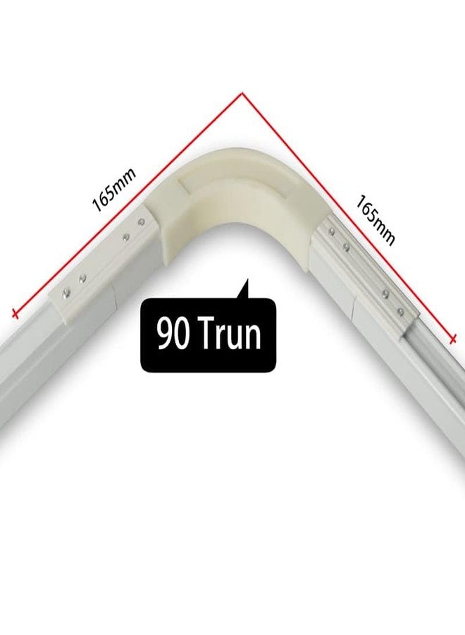 Bikykose 1 Pack 90 Degree Corner Bend Track Connector for Ceiling Curtain Track - Image 3