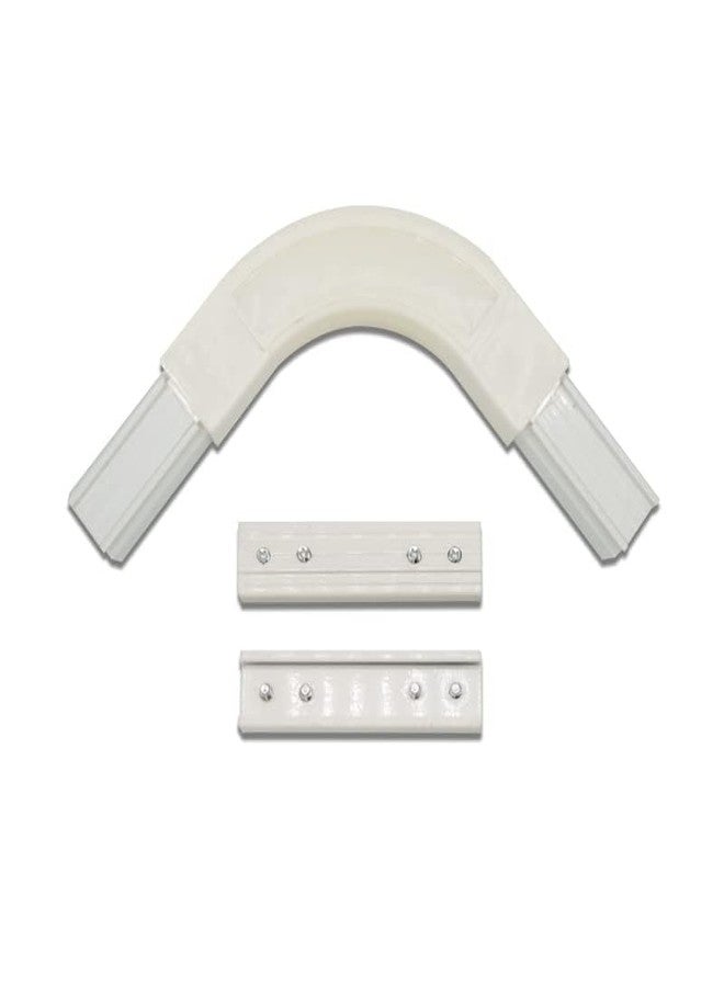 Bikykose 1 Pack 90 Degree Corner Bend Track Connector for Ceiling Curtain Track - Image 2