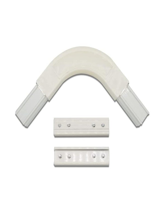 Bikykose 1 Pack 90 Degree Corner Bend Track Connector for Ceiling Curtain Track - Image 1