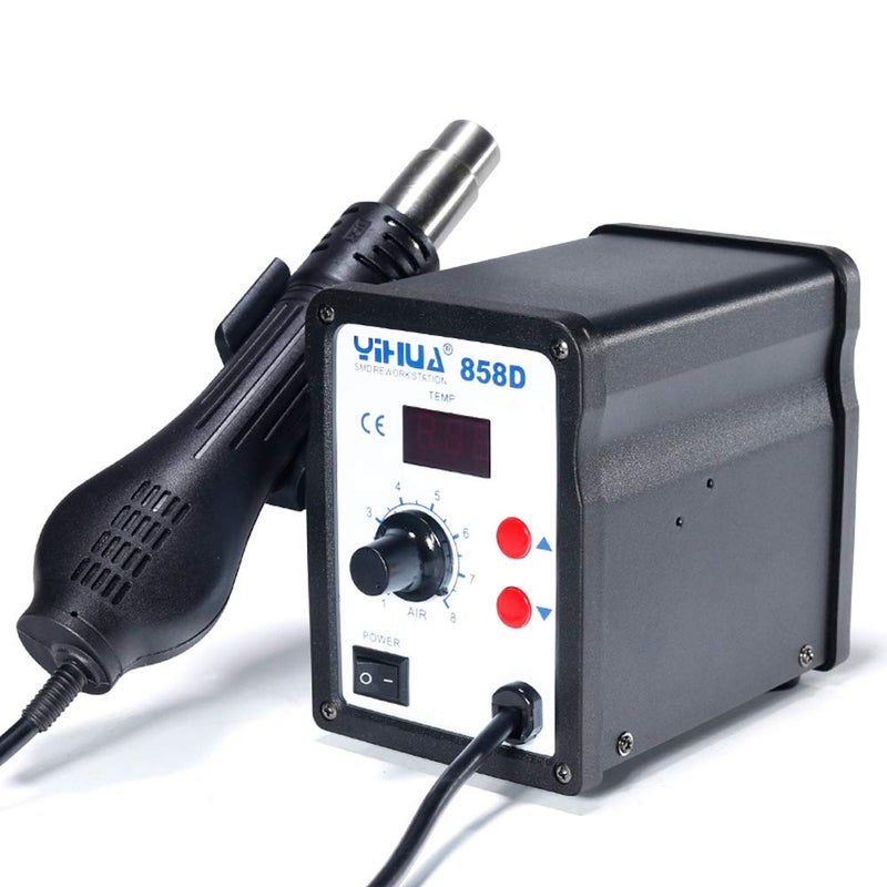 Mmobiel محطة إعادة العمل بالهواء الساخن MMOBIEL Yihua 858D مع 3 فوهات من 100°C إلى 500°C - Image 1