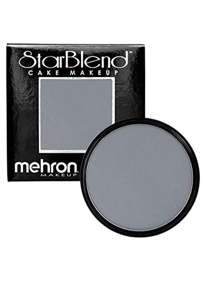 Mehron Makeup StarBlend Cake Makeup | Wet/Dry Pressed Powder | Powder Foundation | Monster Grey Face Paint & Body Paint 2 oz (56g) - Image 1