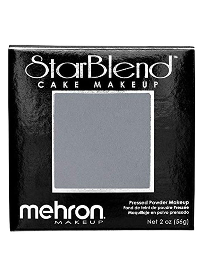 Mehron Makeup StarBlend Cake Makeup | Wet/Dry Pressed Powder | Powder Foundation | Monster Grey Face Paint & Body Paint 2 oz (56g) - Image 2