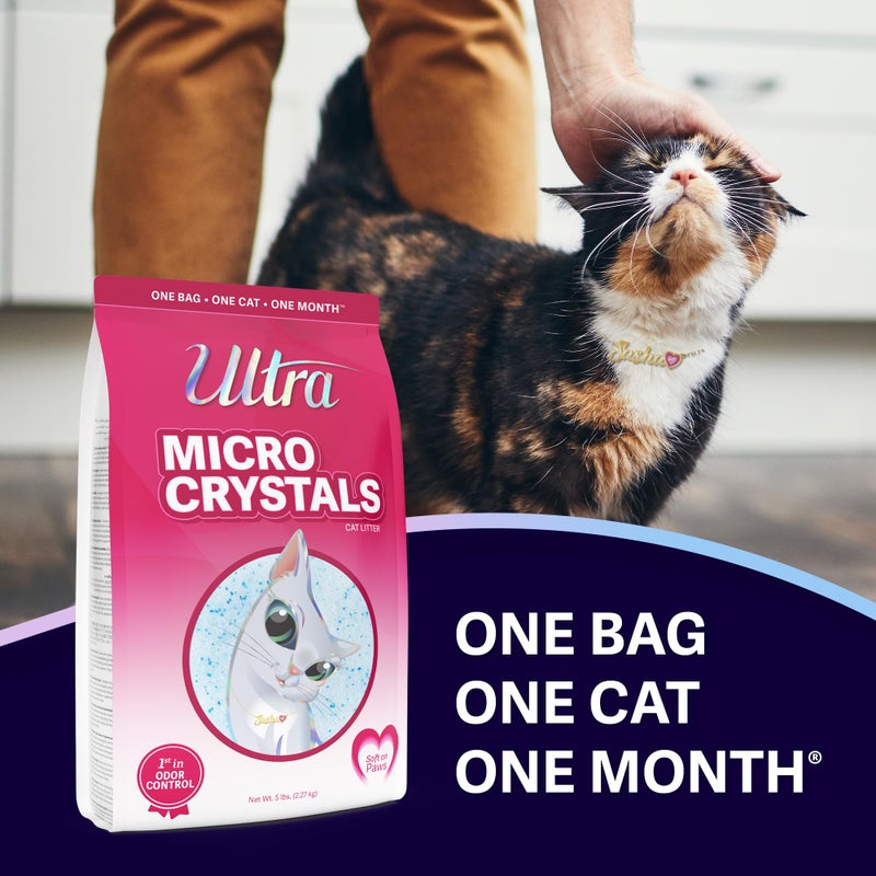 Ultra Micro Crystals Cat Litter - 99.9% Dust Free, Soft on Paws, Fragrance Free - 5 Lbs. - Image 2
