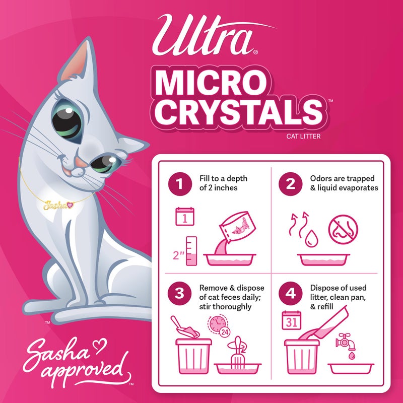 Ultra Micro Crystals Cat Litter - 99.9% Dust Free, Soft on Paws, Fragrance Free - 5 Lbs. - Image 5