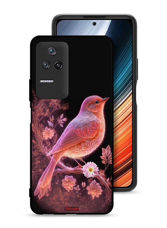 Tolwak Xiaomi Redmi K40S Protective Case Cover Cute Bird Art - Image 1
