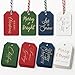 MHSMHL Christmas Gift Tags 64 Holiday Present Tags with Colored String for Personalizing Your Holiday Gifts DIY Xmas Decorations Gift Labels Gift Tags for Presents Christmas Name Tag for Gifts Decor - Image 1