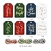 MHSMHL Christmas Gift Tags 64 Holiday Present Tags with Colored String for Personalizing Your Holiday Gifts DIY Xmas Decorations Gift Labels Gift Tags for Presents Christmas Name Tag for Gifts Decor - Image 4