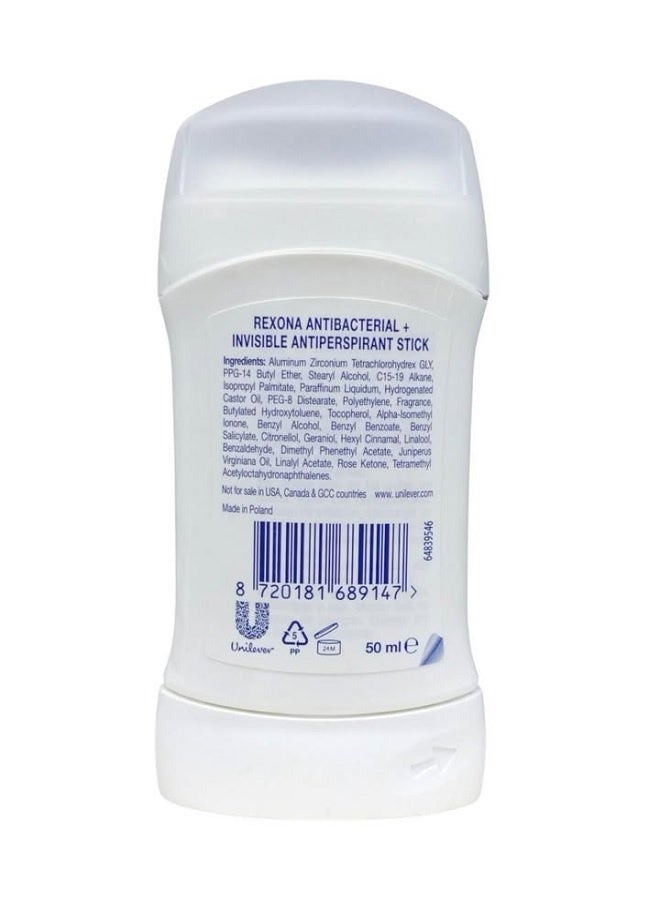 Rexona Deodorant Stick antibacterial invisible 50ml - Image 2