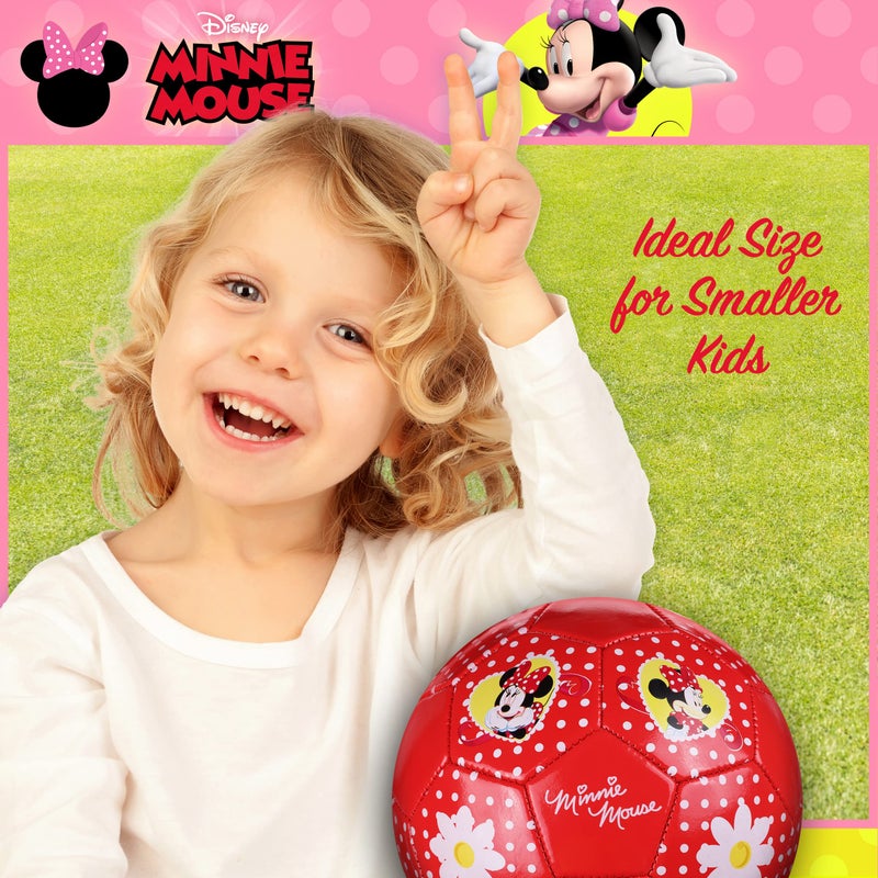 Capelli Sport Disney Minnie Mouse Kids Soccer Ball Size 3  Dots And Daises Officially Licensed Futbol For Boys And Girls Soccer Players  Red - Image 5