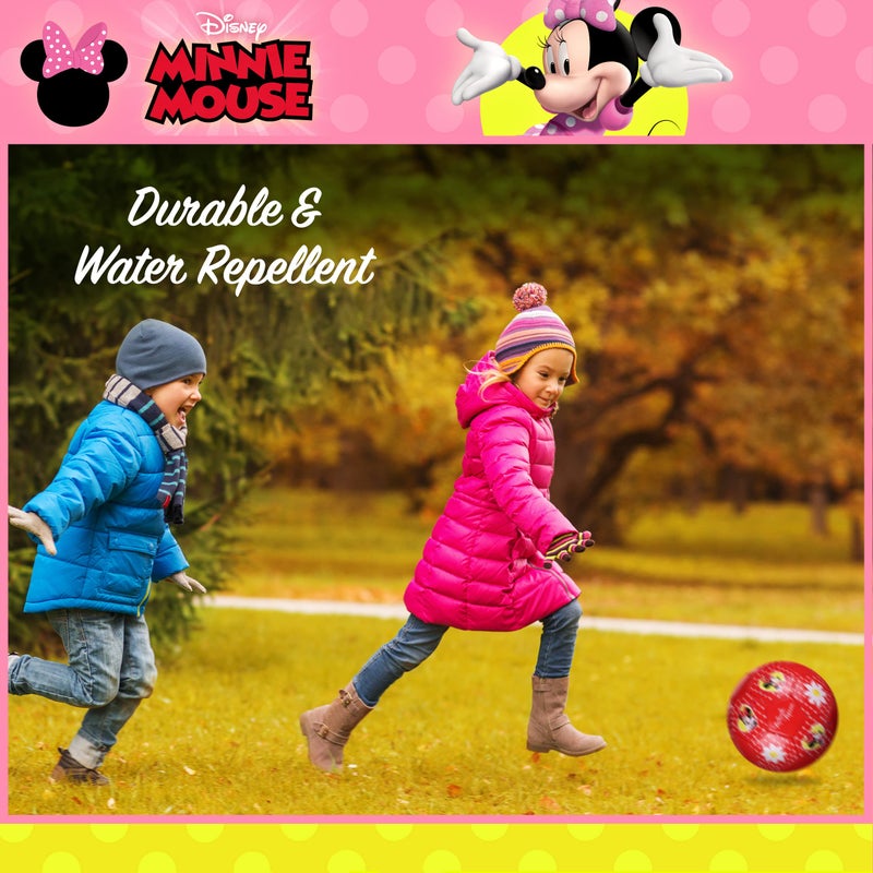 Capelli Sport Disney Minnie Mouse Kids Soccer Ball Size 3  Dots And Daises Officially Licensed Futbol For Boys And Girls Soccer Players  Red - Image 4