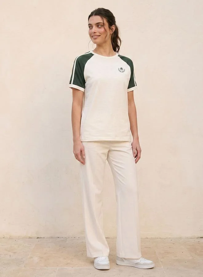 Kappa Green Kappa Raglan Sleeves T-shirt for Women | Best Price UAE