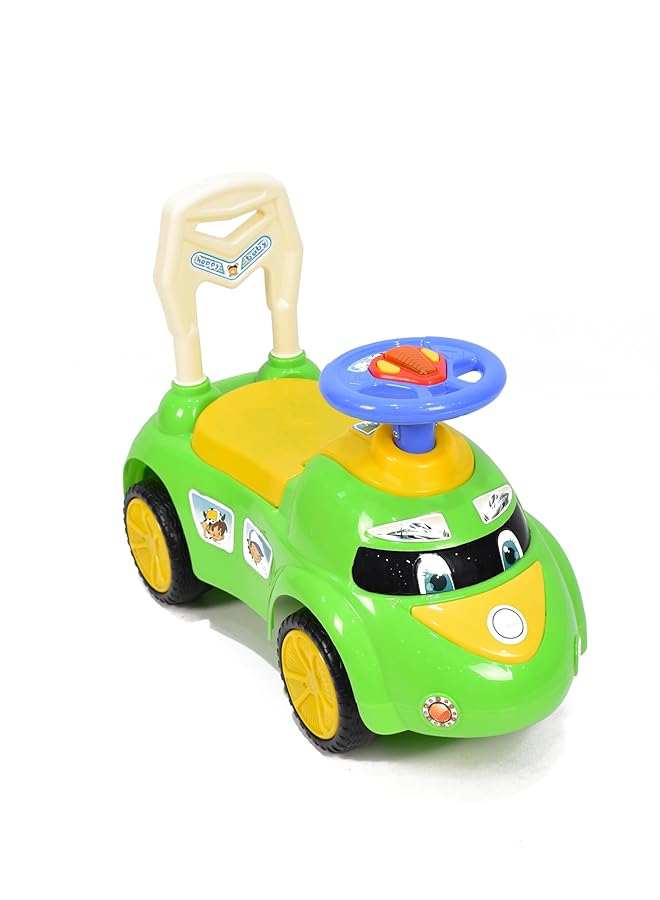 أملا سيارة دفع للأطفال Q02 2G مع موسيقى، لون أخضر - Image 1