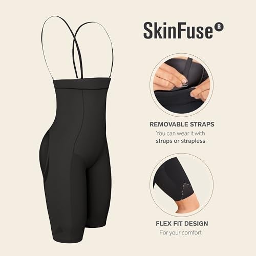 Leonisa Womens Seamless High Waist Shapewear with Thigh Compression,Black,XL-XXL - Image 4