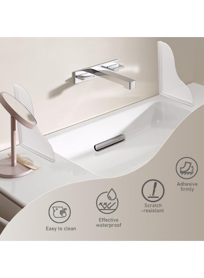 Shower Splash Guard Kit, Large Splash Guards for Bathtub Waterproof Self-Adhesive Shower Corner Guards to Keep Water in Shower or Bath, Pack of 2 (9.1 x 7.1 inches) - Image 5