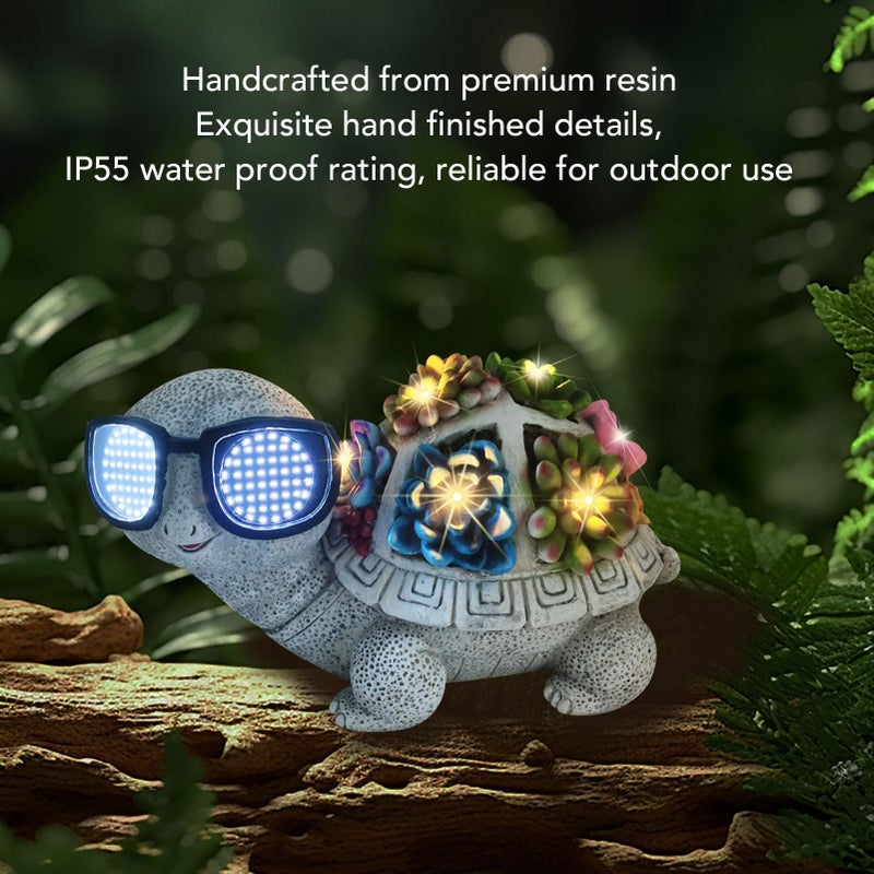 Solar Garden Outdoor Statue With 56+6 LED Lights Waterproof Decor For Patio Yard - Image 4