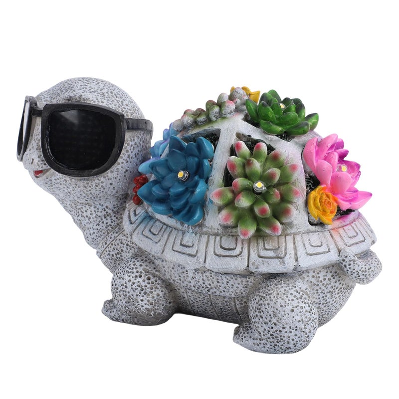 Solar Garden Outdoor Statue With 56+6 LED Lights Waterproof Decor For Patio Yard - Image 3