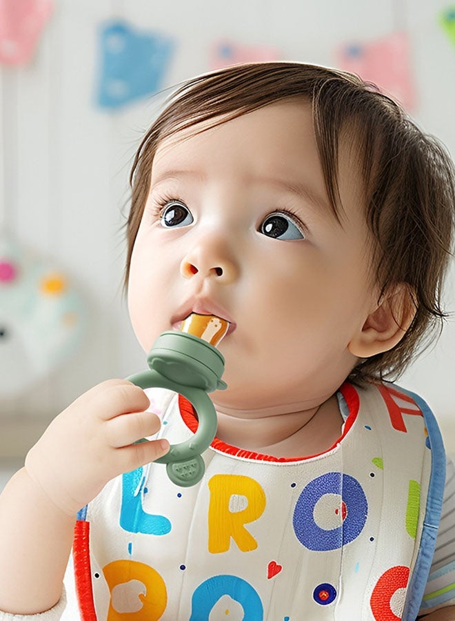 Silicone Freezer Tray Baby Fruit Feeder Food Teething Set Must-Have Pacifiers and Food Storage Containers for Babies 5 Months and Up - Image 2