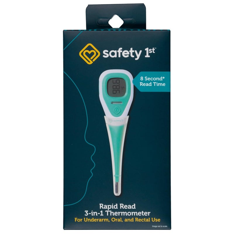 Safety 1st Rapid Read 3In1 Thermometer Aqua One Size - Image 1