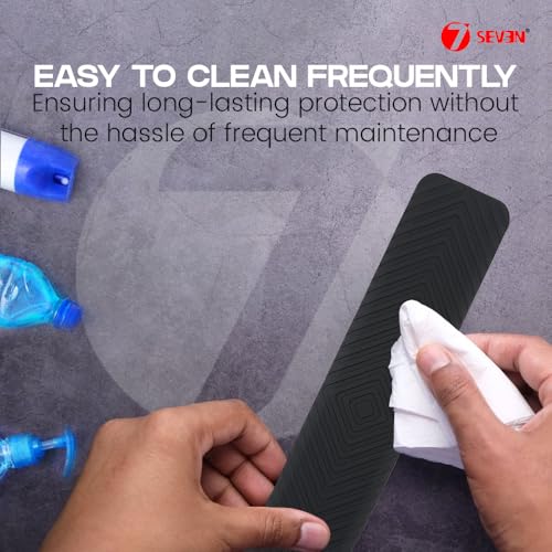 7-Seven 7SEVEN® Silicone Remote Cover for Sony TV Remote Suitable Model RMF-TX520P - Shockproof, Anti-Slip, Washable & Dustproof Protective Skin for TV Remotes Control – Soft, Durable & Kids-Friendly (Black) - Image 2
