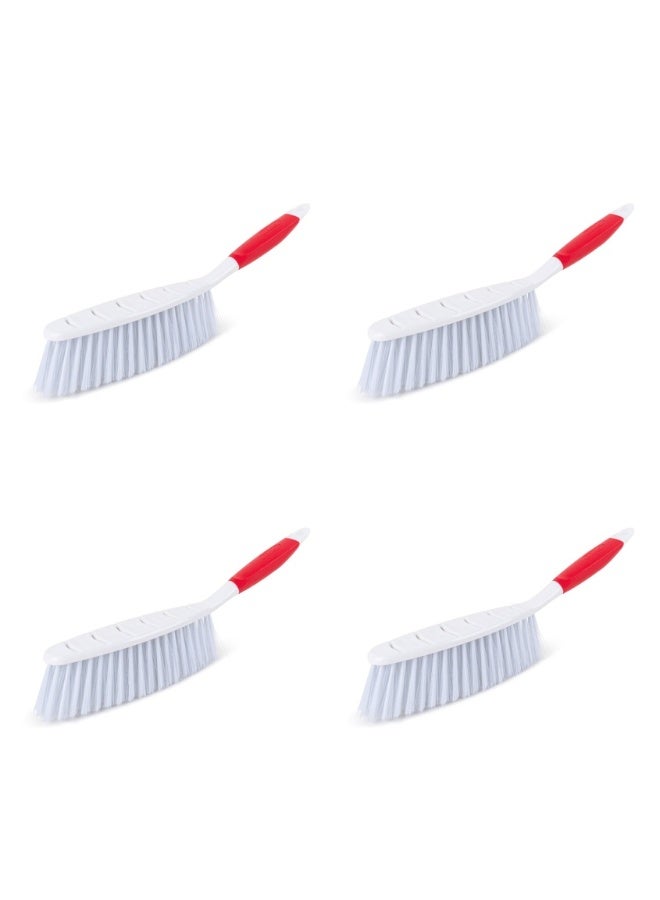 LIAO Multi-Purpose Cleaning Brush Pack of 4 | 35cm Plastic Brush with 60mm PP Bristles & TPR Handle | Heavy-Duty Scrub Brush for Bathroom, Kitchen & Household Cleaning - Image 3