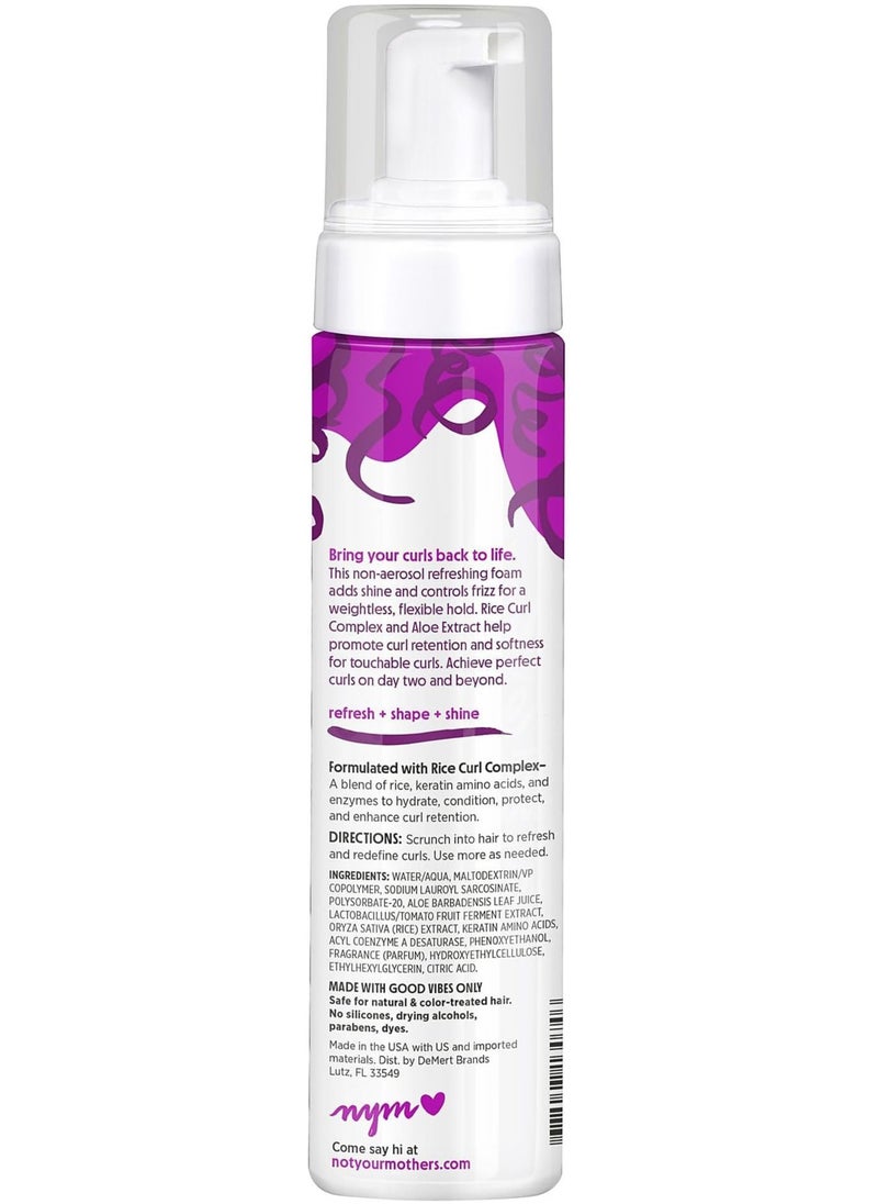 Not Your Mothers Not Your Mother's, Curl Talk, Refreshing Foam, 8 fl oz (236 ml)  - Image 2