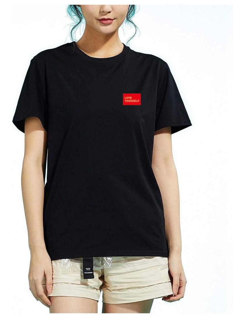 BTS Unisex Printed Cotton T-Shirt for Men and Women – Comfortable K-Pop Fan Merch, Casual Everyday Wear