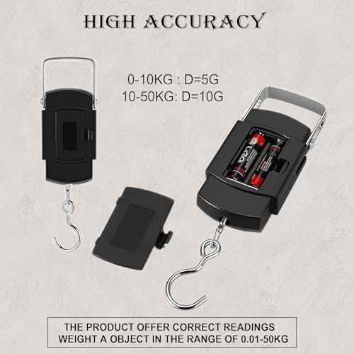 EDNITA Hanging Weight Machine Electronic Portable Digital LED Screen Luggage Weighing Scale, 50 kg/110 Lb For Multi-Purpose Use - Image 5