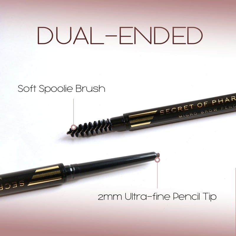 EBIN NEW YORK Micro Brow Pencil Natural Black | Ultra-Thin Tip for Precise Hair-Like Strokes | Defines Brows | Soft Smudging Brush | Water-Resistant & Cruelty-Free - Image 4