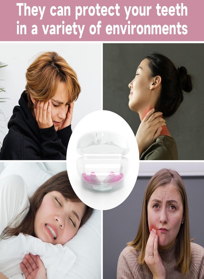 Bokzen Mouth Guard for Women 4 Pack Medium Size - Pink - Image 4