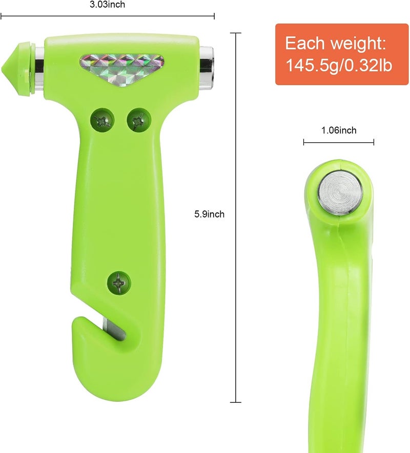 THINKWORK 6-in-1 Car Safety Hammer (Glow-in-Dark), Emergency Escape Tool with Window Breaker and Seat Belt Cutter for First Responders and Roadside Safety Kits, Life-Saving Hammer Gift for Family - Image 4