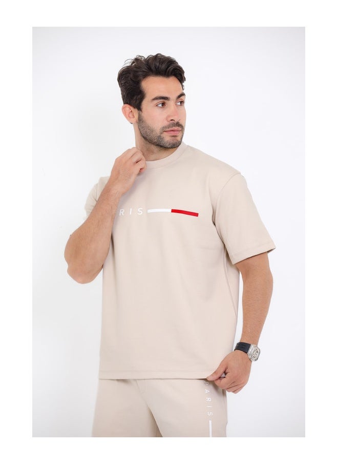 WHITE RABBIT Printed Beige Cotton Men Pajama  - Image 4