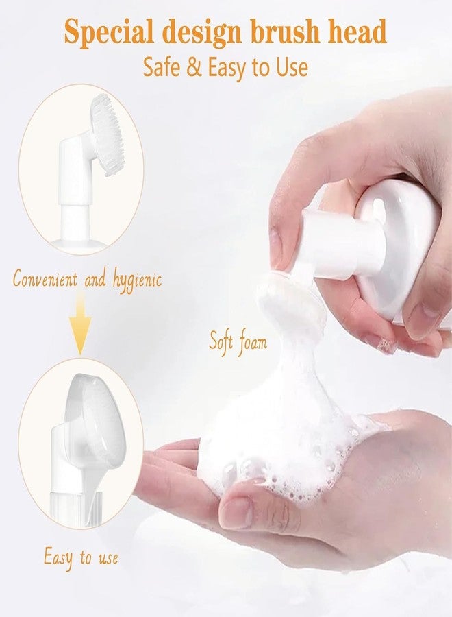 JANCOM Turmeric Foaming Facial Cleanser Pore Anti-Acne Face Wash with Brush Natural Turmeric Facial Foam Cleanser Deep Cleansing Glow Wash Suitable for All Skin Types - (150Ml) - Image 5