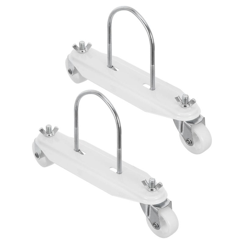 1 Pair Heater Mobile Pulley: Heavy Duty For Oil Filled Radiator - Replacement Indoor Heater Accessories Rolling Base - Image 1