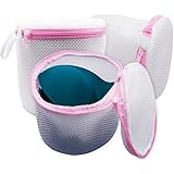Twins Trade Twins Trade 3Pack Bra Wash Bags Durable Mesh Bag Reusable for lingerie,Yoga Bra,Hosiery,Stocking By (3, white)  - Image 1