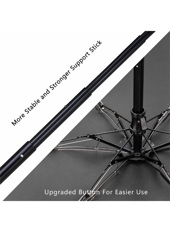 AODISEN Mini Folding Umbrella with Capsule Case UPF50+ Sun Protection Travel Portable Windproof Rain Umbrella for Men Women - Image 4