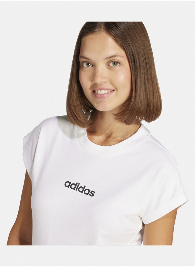 Adidas essentials linear cotton women's graphic t-shirt  - Image 3