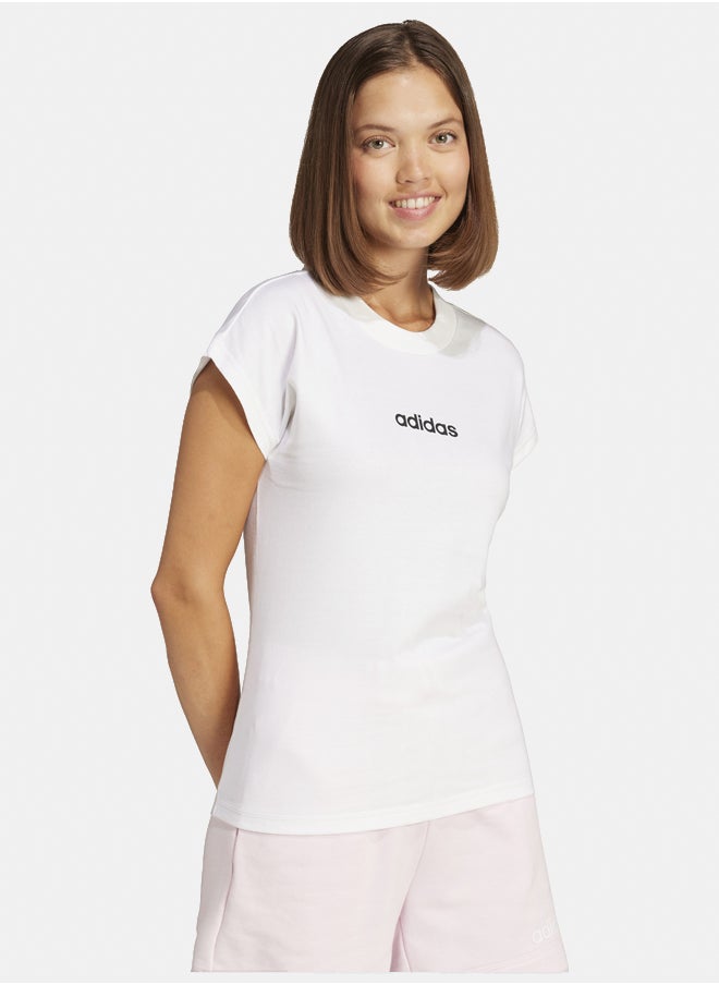 Adidas essentials linear cotton women's graphic t-shirt  - Image 1